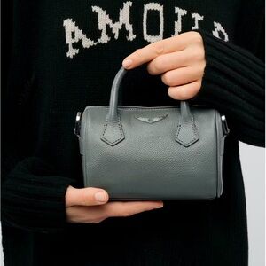 Zadig & Voltaire Sunny Nano Wings Grained Leather Bag